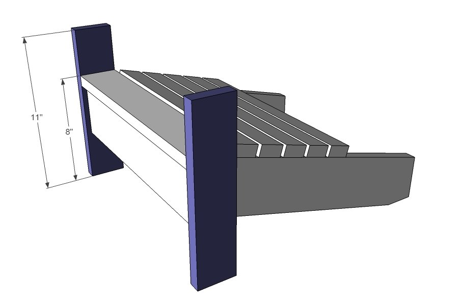 Child Sized Surf Board Adirondack Chair — step 4