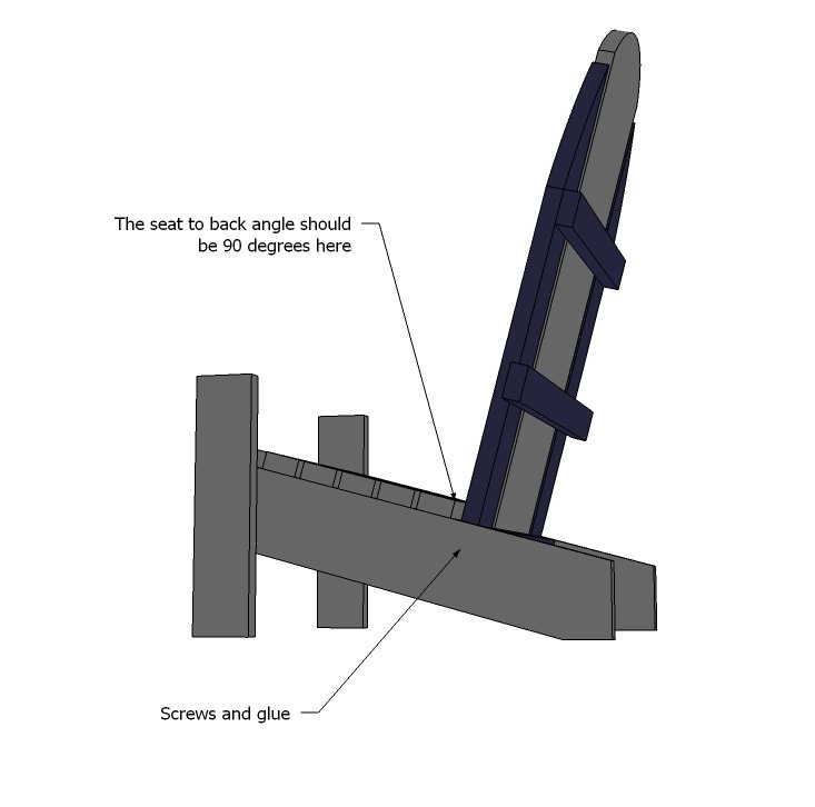 Child Sized Surf Board Adirondack Chair — step 6