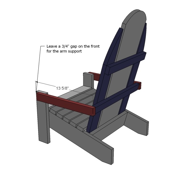 Child Sized Surf Board Adirondack Chair — step 7