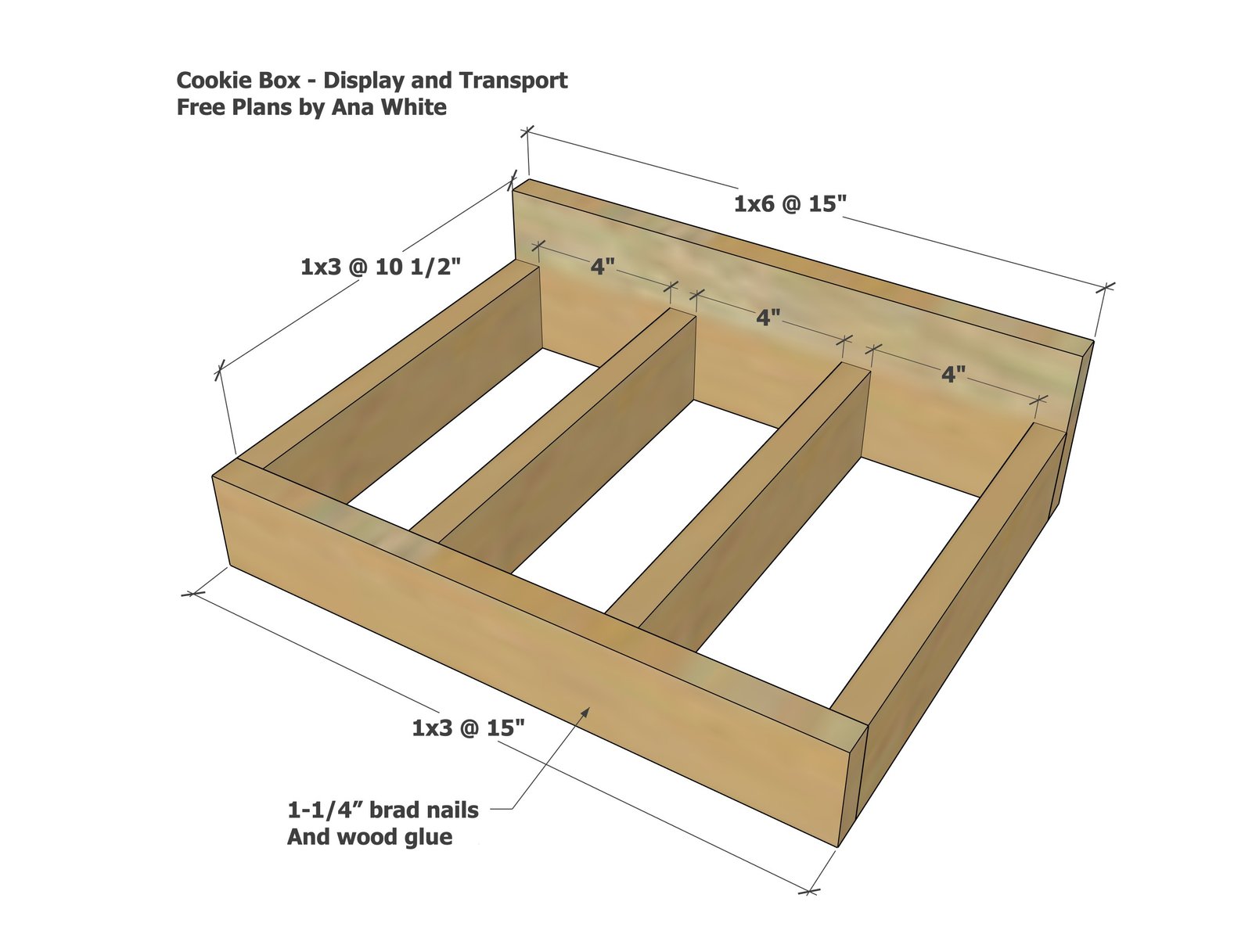 Christmas Cookie Box or Serving Display — step 1