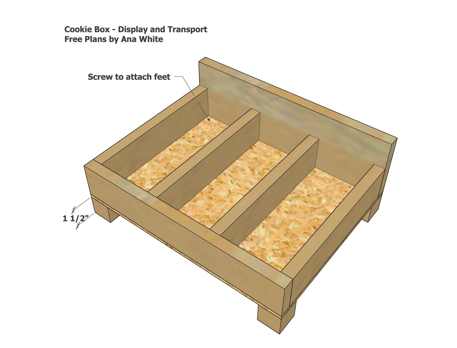 Christmas Cookie Box or Serving Display — step 3