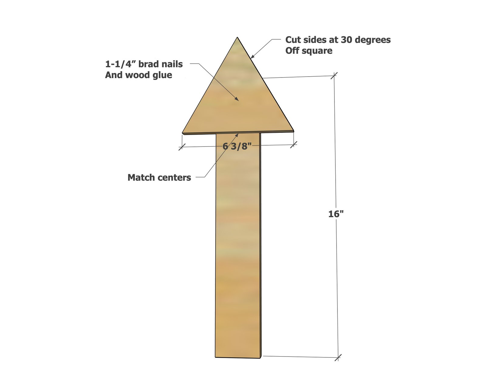 Christmas Tree Decor from Pallet Wood or Fence Picket — step 1