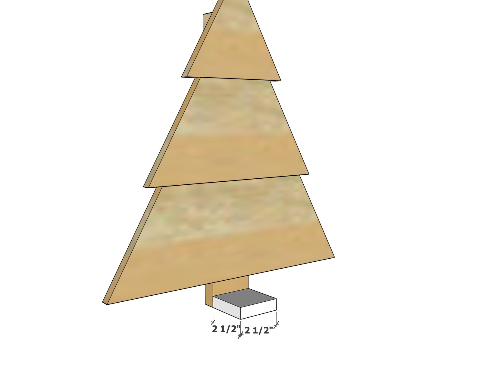 Christmas Tree Decor from Pallet Wood or Fence Picket — step 4