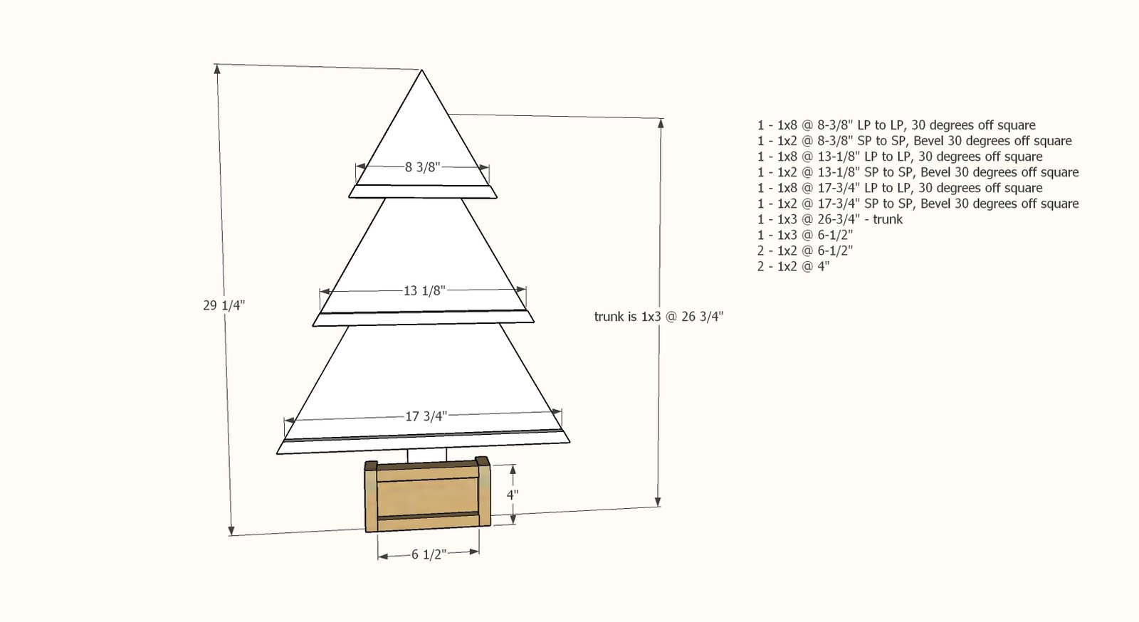 Christmas Tree Shaped Card Holder — step 5