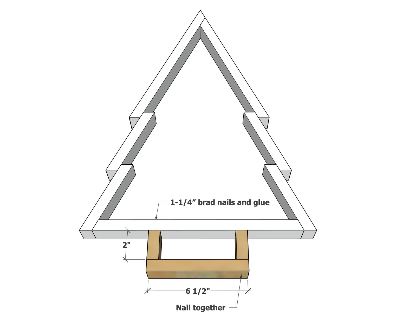 Christmas Tree Tray — step 5
