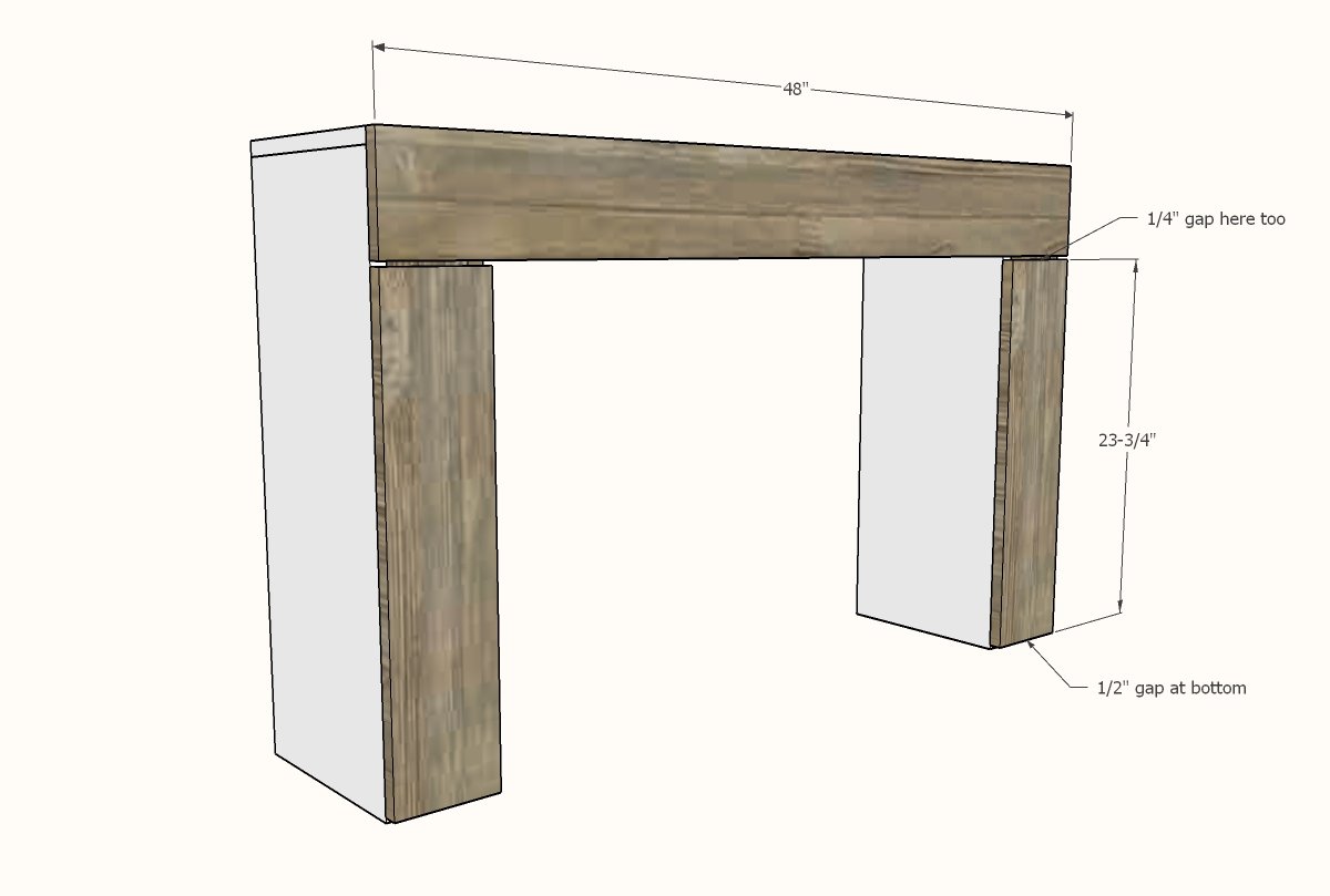 Chunky Console Table Desk with Flip Down Keyboard Tray — step 6