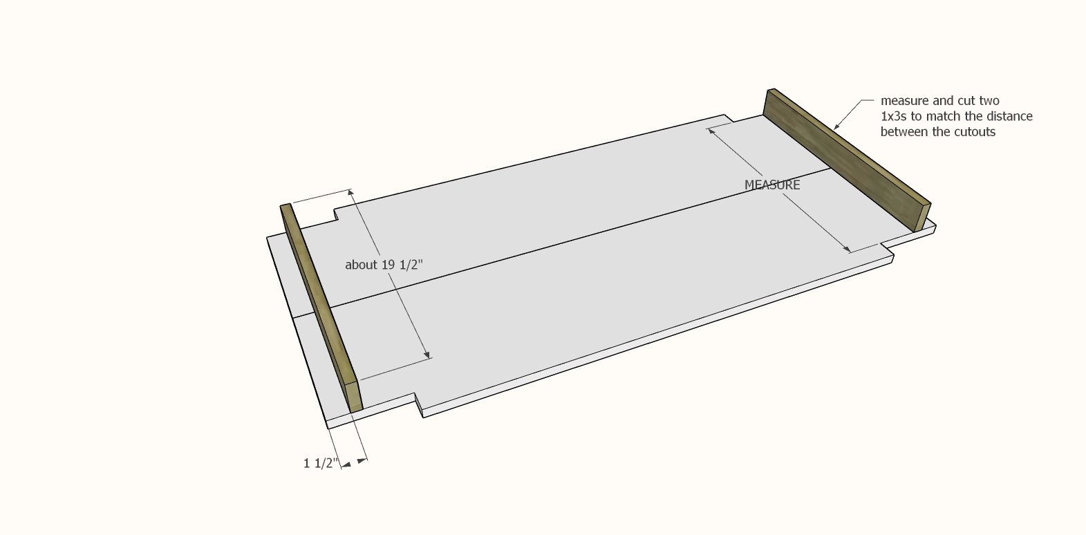 Chunky Leg Coffee Table — step 2