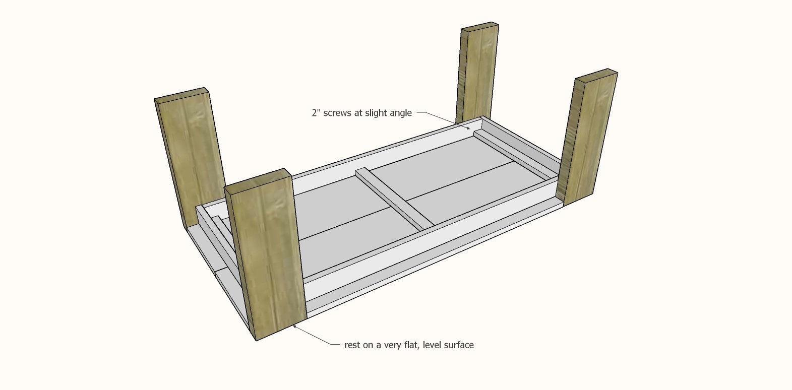 Chunky Leg Coffee Table — step 6