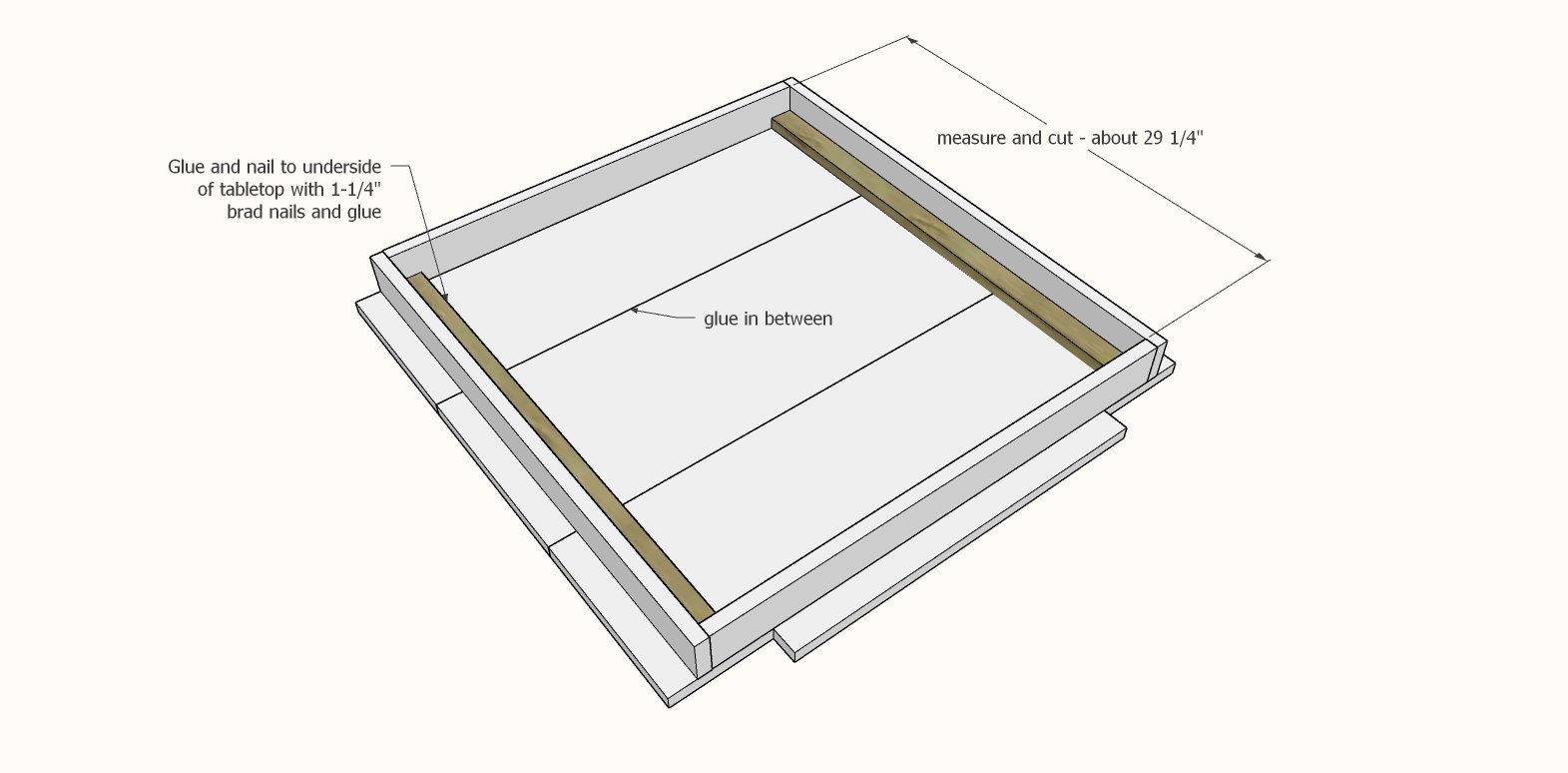 Chunky Leg Coffee Table — step 4