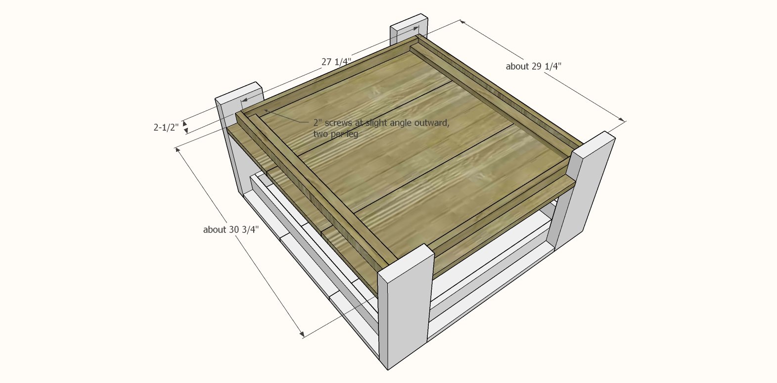 Chunky Leg Coffee Table — step 6