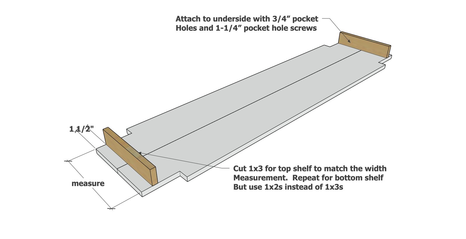 Chunky Leg Console Table — step 2