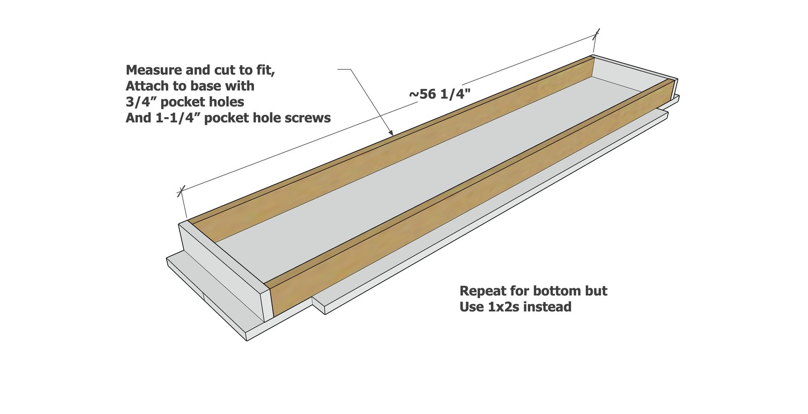Chunky Leg Console Table — step 3