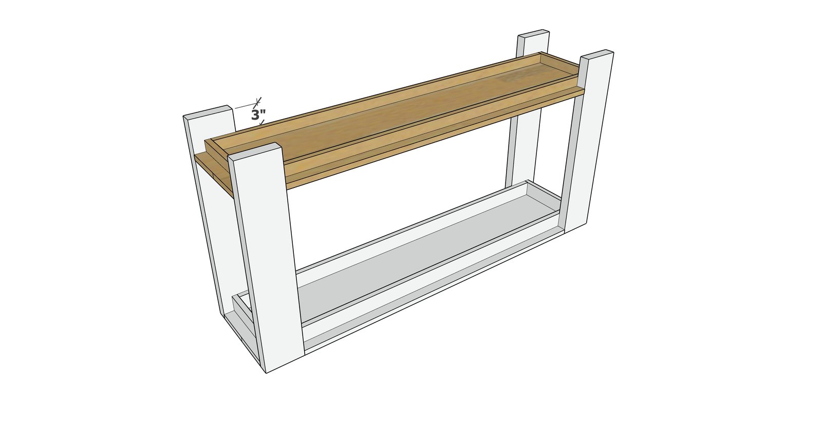 Chunky Leg Console Table — step 5