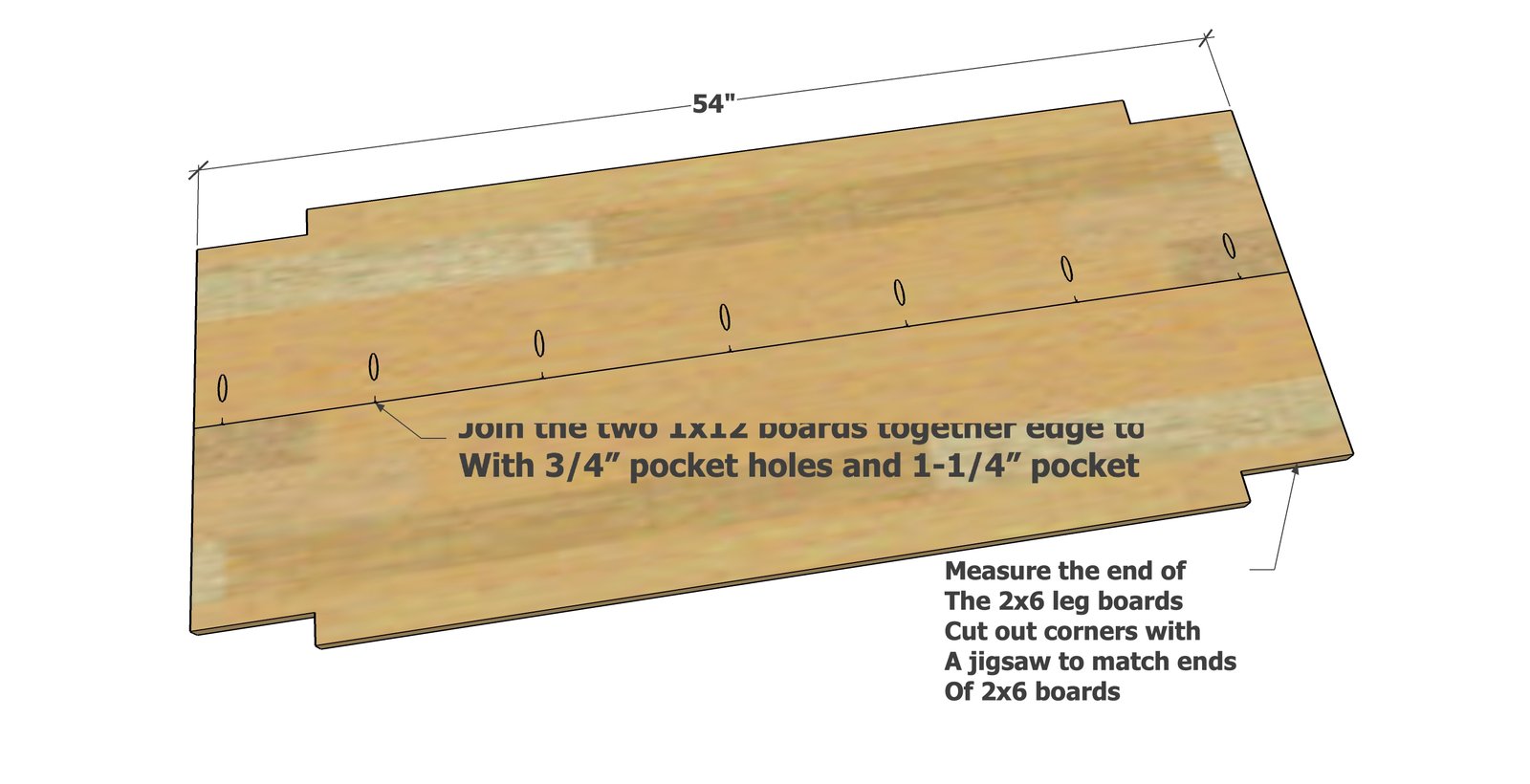 Chunky Leg Desk — step 1