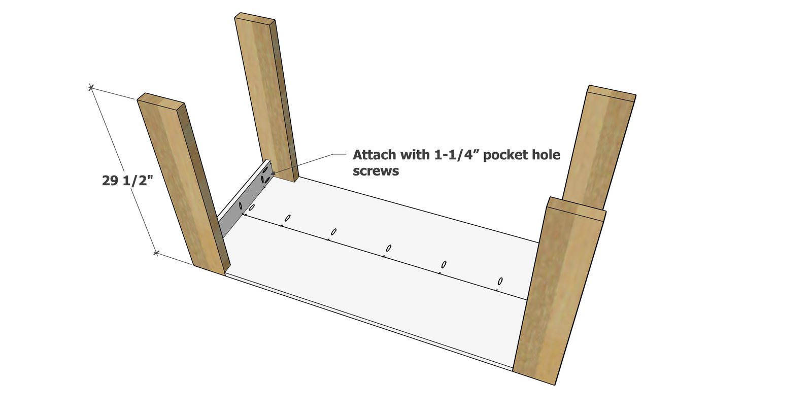Chunky Leg Desk — step 3