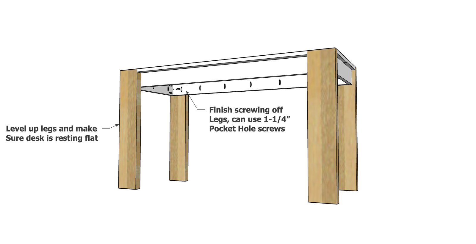 Chunky Leg Desk — step 5