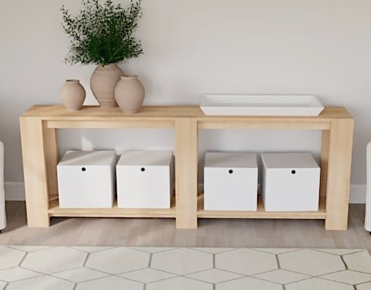 Chunky Leg Grand Console Table