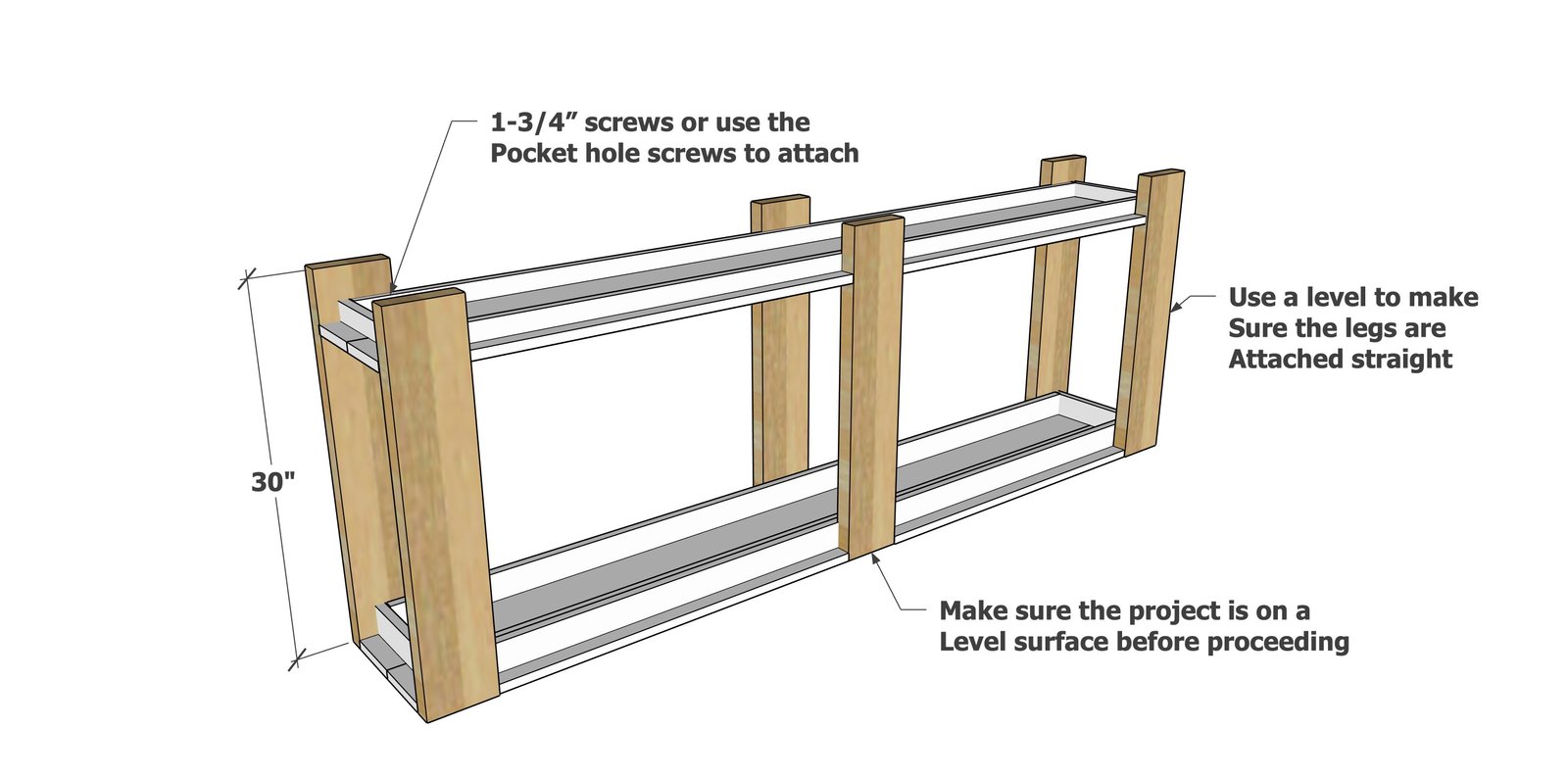 Chunky Leg Grand Console Table — step 3