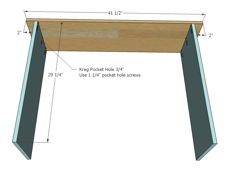 Cindy Wood Console Table with Drawers — step 1