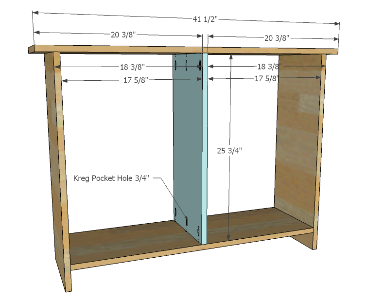Cindy Wood Console Table with Drawers — step 3