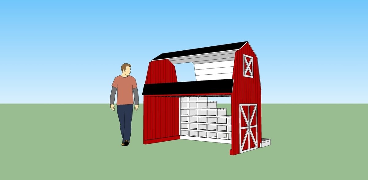 Classic Red Barn Bunk Bed