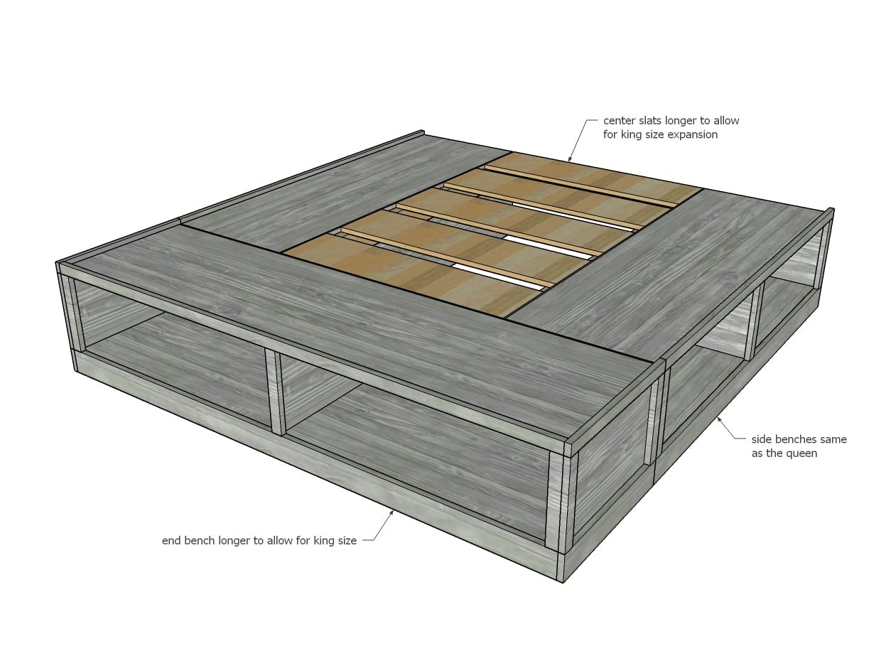Classic Storage Bed (King) — step 1