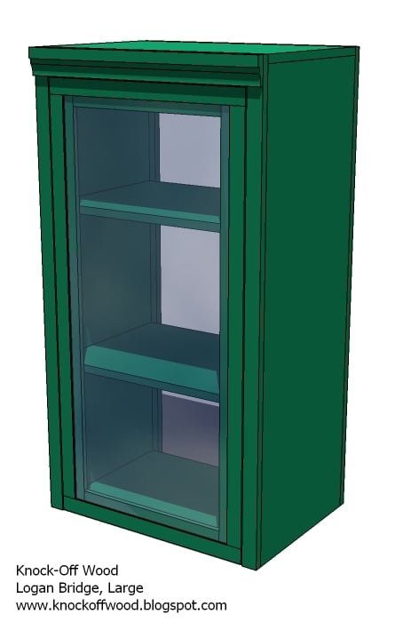 Classic Storage Wall Glass Hutch Doors dimension diagram 1