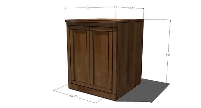 Classic Storage Wall Side Base Units dimension diagram 1
