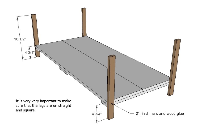 Classic Wood Coffee Table with Two Drawers and Shelf — step 2