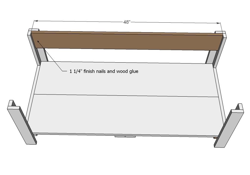 Classic Wood Coffee Table with Two Drawers and Shelf — step 4