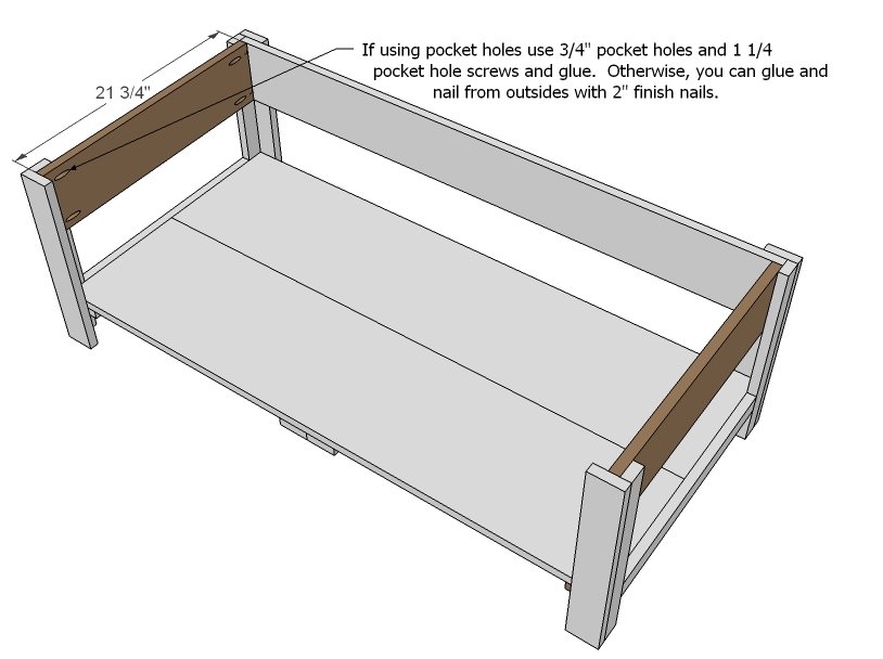 Classic Wood Coffee Table with Two Drawers and Shelf — step 5