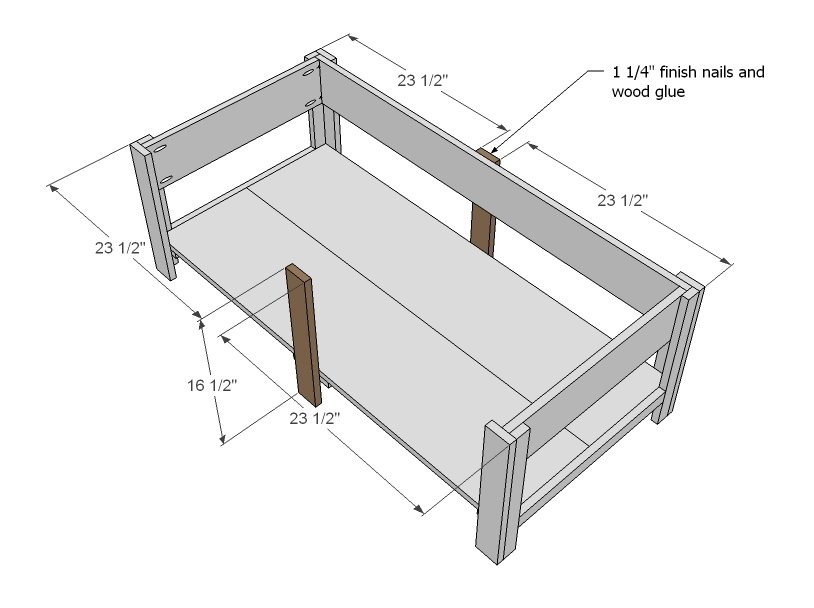 Classic Wood Coffee Table with Two Drawers and Shelf — step 6
