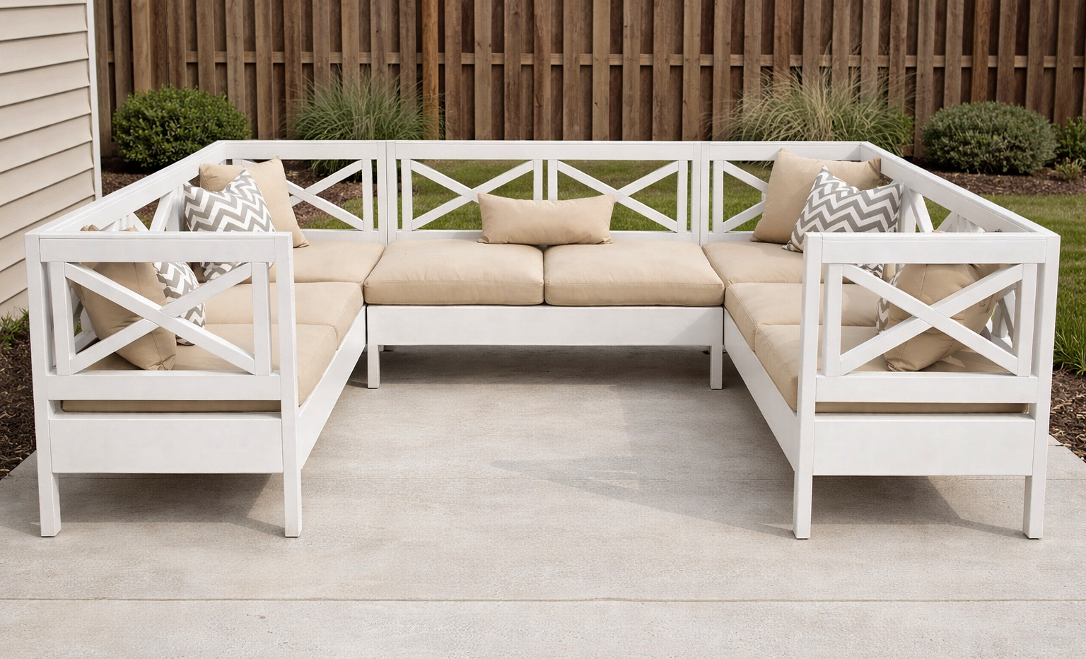 Classic X-Back Loveseat Sectional Add-On