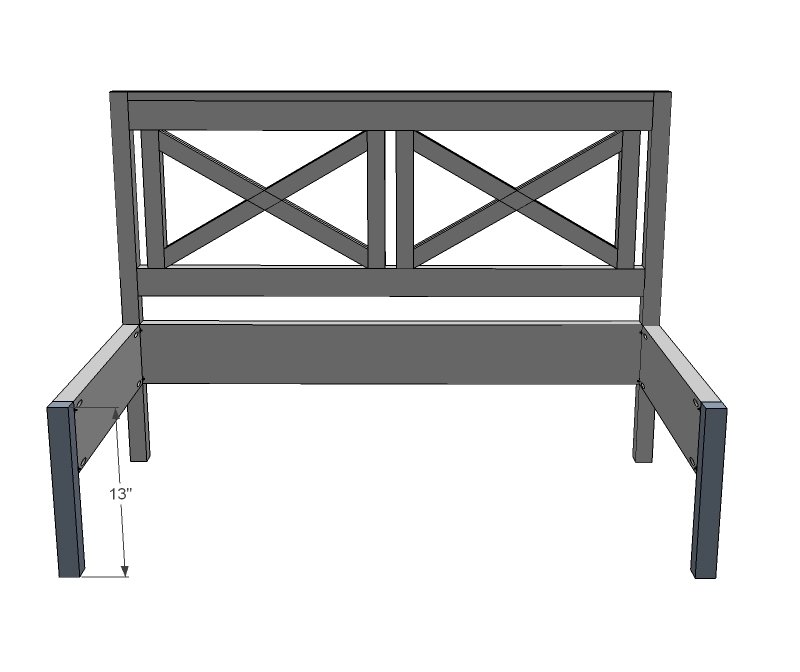 Classic X-Back Loveseat Sectional Add-On — step 9