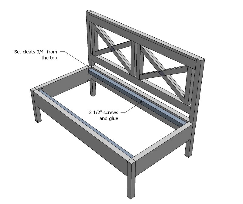 Classic X-Back Loveseat Sectional Add-On — step 11
