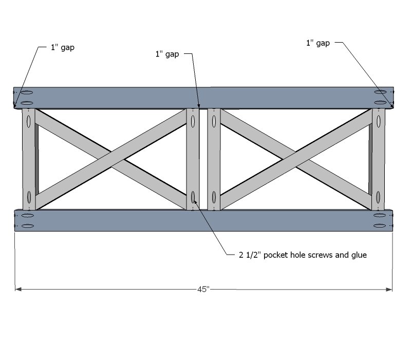 Classic X-Back Loveseat Sectional Add-On — step 5