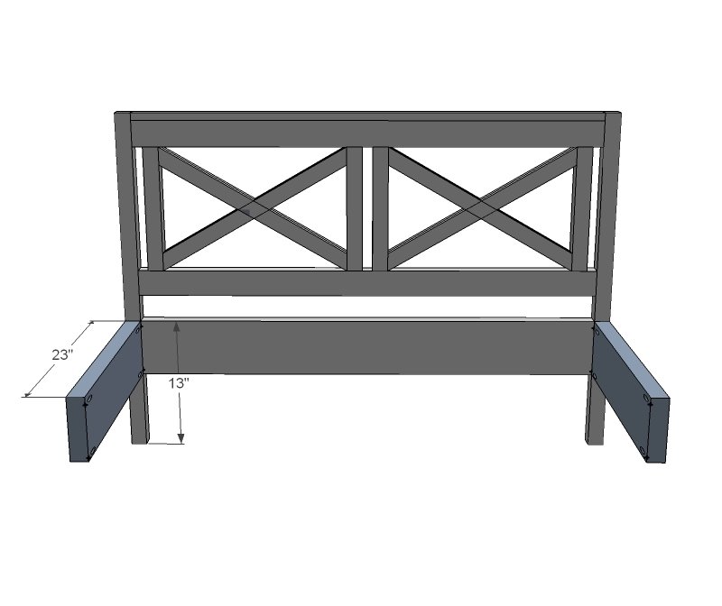 Classic X-Back Loveseat Sectional Add-On — step 8