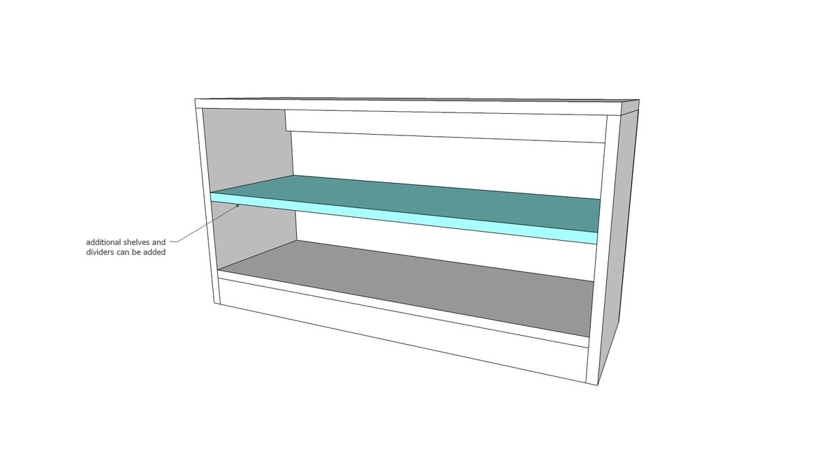 Closet Mudroom Bench with Hinge Up Boot Storage Compartment — step 4