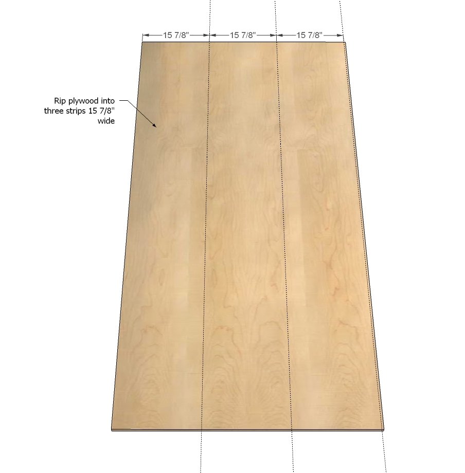 Closet Organizer from One Sheet of Plywood — step 1