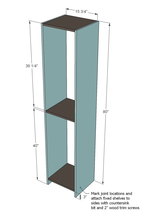 Closet Organizer from One Sheet of Plywood — step 2