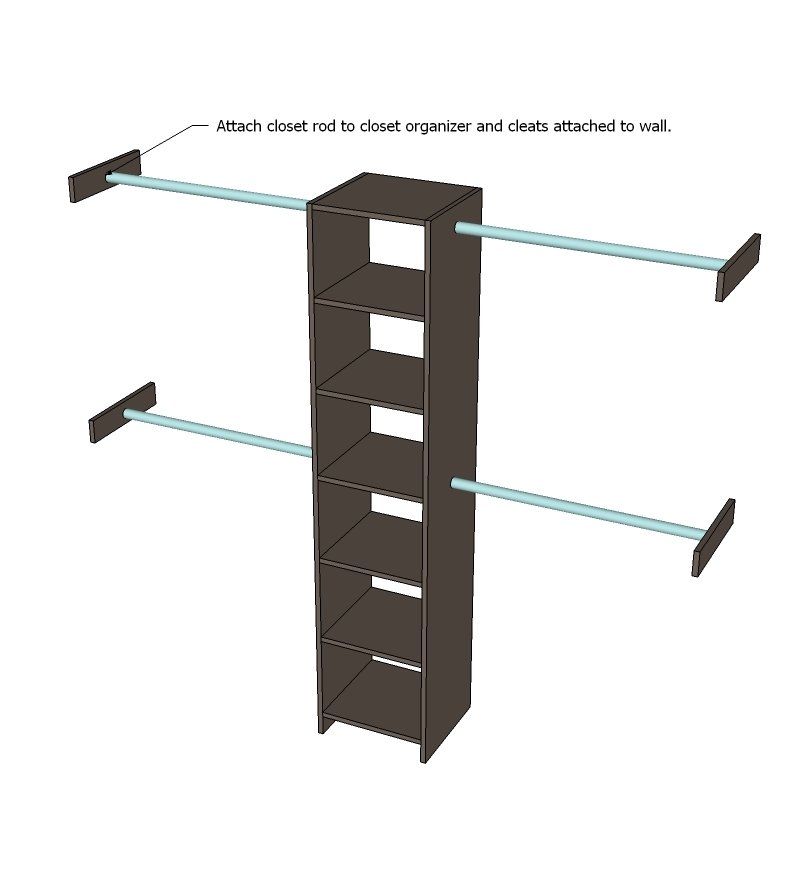 Closet Organizer from One Sheet of Plywood — step 5