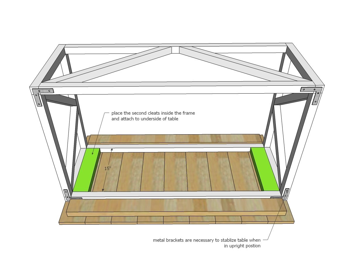 Coffee Table Converts to Dining Table from Wild Rose Tiny House — step 4