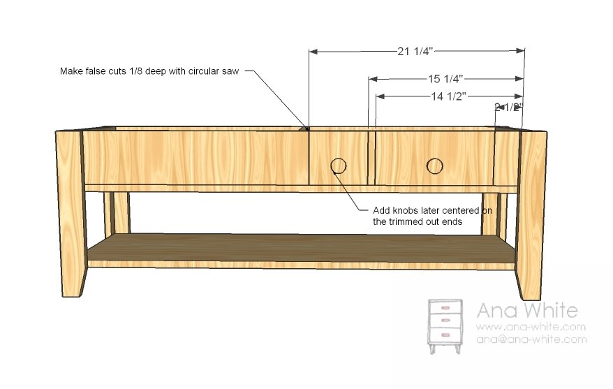 Coffee Table with Inset Top Storage — step 6