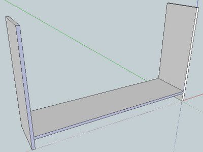 Console Table with Wine Grid — step 1