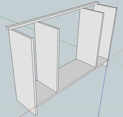 Console Table with Wine Grid — step 2