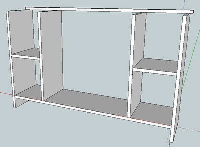 Console Table with Wine Grid — step 3