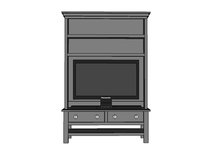 Cottage Hutch for the Cottage Media Console