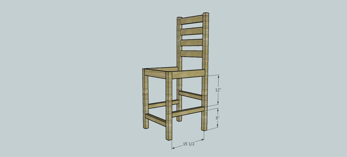 Counter Height Bar Stool — step 3