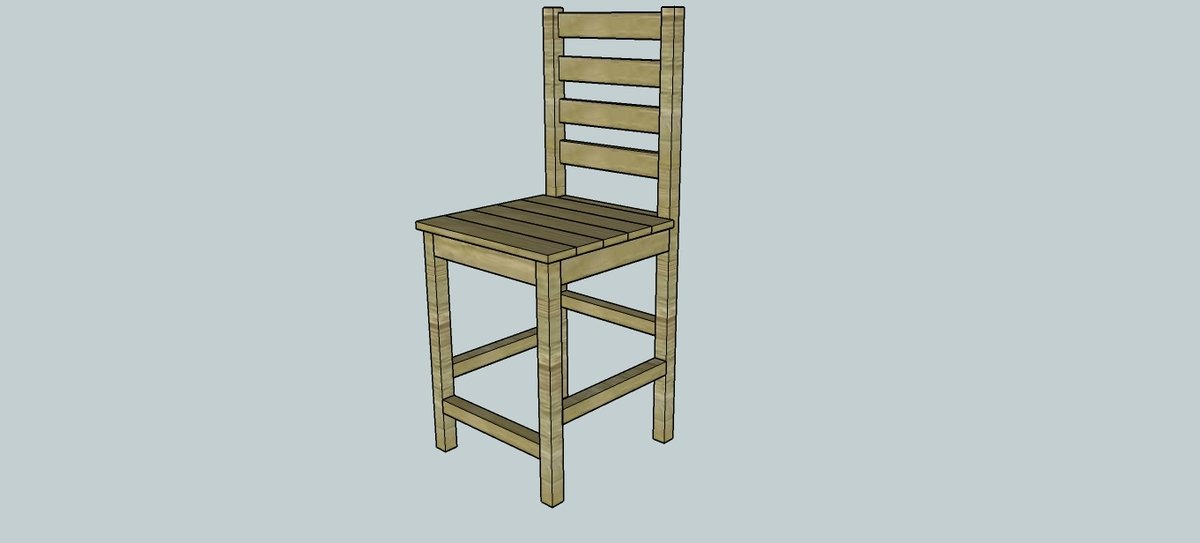 Counter Height Bar Stool — step 6