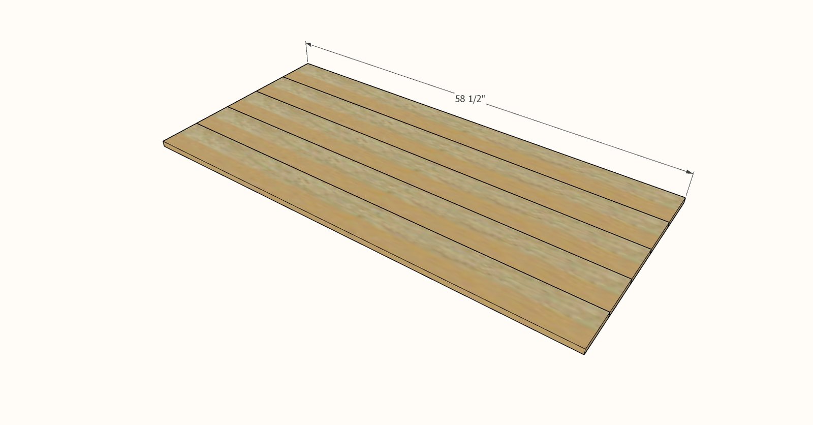 Counter Height Fancy X Farmhouse Table — step 5